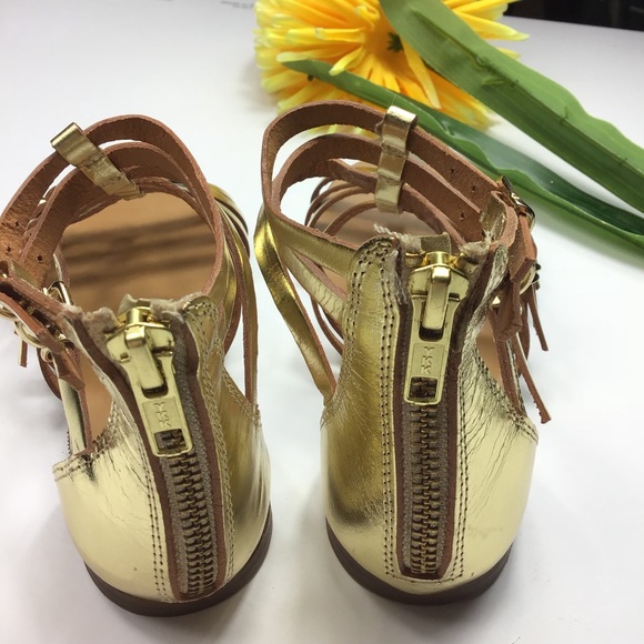 🆕 Crewcuts Gold Gladiator Sandals - Picture 4 of 8